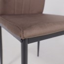 Стул OREO, коричневый велюр HLR-49/черный